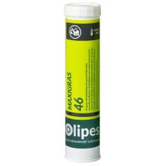 Massa lubrificante Olipes Maxigras 46 Moly referência 8436044742460 cartucho 400g com Dissulfeto de Molibdénio
