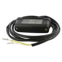 Luz de chapa de matrícula retangular, preto, de aparafusar, 2 pinos, Cobo