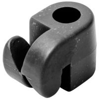 Isolador preto para 10 mm, 100x