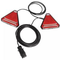 KIT DE SINALIZAÇÃO MAGNÉTICA LUZES TRIANGULARES LED 12MO