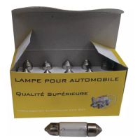 LÂMPADAS TUBULARES 12V 5W (LG.38) CAIXA DE 10