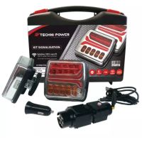 KIT DE SINALIZAÇÃO MAGNÉTICO LED SEM FIOS TECHNI-POWERRL