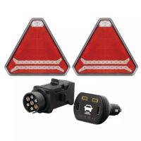 TECHNI-POWER KIT DE SINALIZAÇÃO MAGNÉTICA DE LUZ TRIANGULAR SEM FIOSR