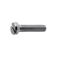 PARAFUSO METAL CABEÇA CILÍNDRICA COM FENDA 4X50 GALVANIZADO (CAIXA DE 100)