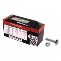 PARAFUSO CABEÇA ABAULADA 6X50 GALVANIZADO 4.8 CAIXA DE 100