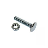PARAFUSO CABEÇA REDONDA PESCOÇO QUADRADO 8X16 GALVANIZADO 4.8 CAIXA DE 100