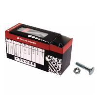PARAFUSO CABEÇA REDONDA PESCOÇO QUADRADO 16X200 GALVANIZADO 4.8 CAIXA DE 5