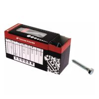 PARAFUSO TIREFOND SEXTAVADO 6X60 GALVANIZADO (CAIXA DE 50)