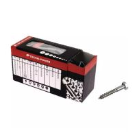 PARAFUSO TIREFOND SEXTAVADO 8X100 INOX A2 (CAIXA DE 25)