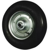 RODA PNEUMÁTICA CORPO DE CHAPA 260X85 MM 3,00-4 FURO 20 MM