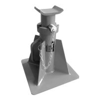 CAVALETE BAIXO COM PINO 25 TONELADAS ALTURA MÁXIMA 540 MM TECHNI-POWER
