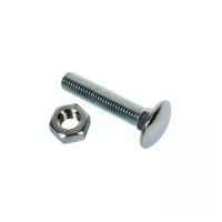 PARAFUSO CABEÇA REDONDA PESCOÇO QUADRADO 6X20 GALVANIZADO 4.8 CAIXA DE 200