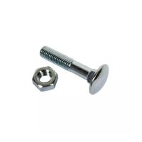 PARAFUSO CABEÇA REDONDA PESCOÇO QUADRADO 10X60 GALVANIZADO 4.8 CAIXA DE 100