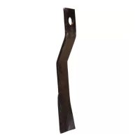LÂMINA TRITURADOR ROTATIVO 75X12X470 Ø38 MM DIREITA TIPO GYRAX