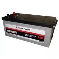 BATERIA 12V 170AH DESCARGA LENTA AGM LAZER + A ESQUERDA TECHNI POWER