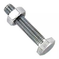 PARAFUSO CABEÇA SEXTAVADA 14X50 GALVANIZADO 8.8 FP BLISTER DE 5