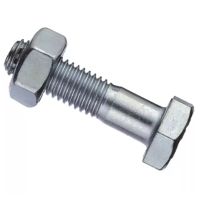 PARAFUSO CABEÇA SEXTAVADA 12X120 GALVANIZADO 8.8 FP BLISTER DE 10