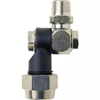 PORTA-BICO ARTICULADO EM LATÃO 1/4" G-MACHO