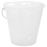 Balde de alimentação branco transparente 8L