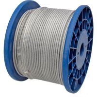 Cabo de aço com revestimento em PVC, 4 mm