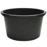 Contentor preto 65L Ø620x330mm