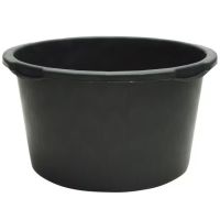Contentor preto 90L Ø700x360mm