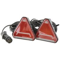 LED Conjunto de iluminação, Funções: 6, Travão / Traseiro / Pisca / Nevoeiro / Chapa de matricula / Reflector, Comprimento do Cabo:14M, 12V