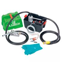 POMPE TRANSFERT GASOIL PIUSIBOX PRO 12V 45L/MIN PISTOLET MANUEL PUISI