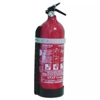 EXTINCTEUR A POUDRE ABC 2KG AVEC SUPPORT TRANSPORT