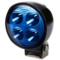 Luz de trabalho LED, 800lm, redonda, 12/24V, azul, aparafusada, 110,4mm, 4 LED's, Hella