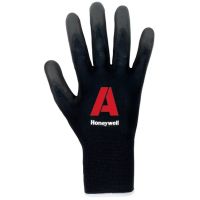 Luvas de trabalho poliamida, preto, 25cm de comprimento 9/L PerfectFit by Honeywell