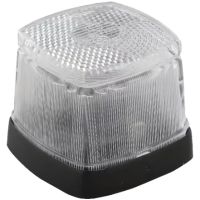 Luz de sinalização quadrado, 12V, branco, de aparafusar, Aspöck