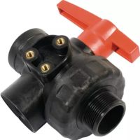 VÁLVULA DE ESFERA DE 3 VIAS PP GÁS 2" MF-LL