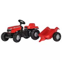 TRATOR ROLLYKID MASSEY FERGUSON COM REBOQUE RT012305 2 1/2+
