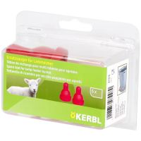 Tetina vermelha para borrego 5pcs