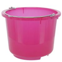 Balde rosa transparente 12L