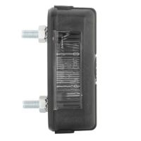 Luz de chapa de matrícula 5W, retangular, 12/24V, branco, de aparafusar, 80x31mm, terminal de lâmina, Hella