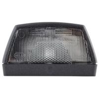 Luz de chapa de matrícula 10W, retangular, 12/24V, branco, de aparafusar, 102x55x56.5mm, terminal de lâmina, Hella