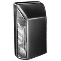Luz de chapa de matrícula 10W, retangular, 12/24V, branco, de aparafusar, 102x55x56.5mm, terminal de lâmina, Hella