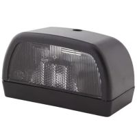 Luz de chapa de matrícula 10W, retangular, 12V, preta, de aparafusar, 102x56,5mm, Hella