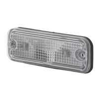 Luz de sinalização 5W, retangular, 24V, branco, de aparafusar, 100xHella