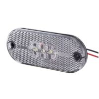 Luz de sinalização LED, retangular, 24V, branco, de aparafusar, 108x10.5x44mm, 5 LEDs, Hella ValueFit