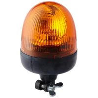 Farol rotativo halogénio, redondo, 12V, âmbar, montagem em poste, Ø 135mm x217mm, Rota Compact by Hella