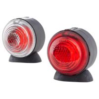 Luz de sinalização 5W, redondo, 24V, branco, de aparafusar, Ø 75mm, Hella