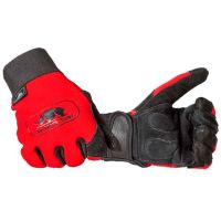 Luvas em pele, preto/vermelho, tamanho 11/XL 2XA2 Forestry SIP