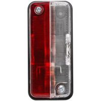 Luz de marcação retangular, 24V, vermelha/branca, aparafusada, Hella