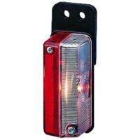 Luz de sinalização 5W, retangular, 12/24V, vermelho/branco, de aparafusar, Hella