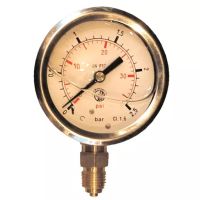 MANÓMETRO DE GLICERINA 63 MM 0/2,5 BAR RADIAL 1/4"