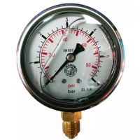 MANÓMETRO DE GLICERINA 63 MM 0/6 BAR RADIAL 1/4"