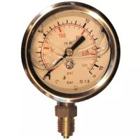 MANÓMETRO DE GLICERINA 63 MM 0/16 BAR RADIAL 1/4"
